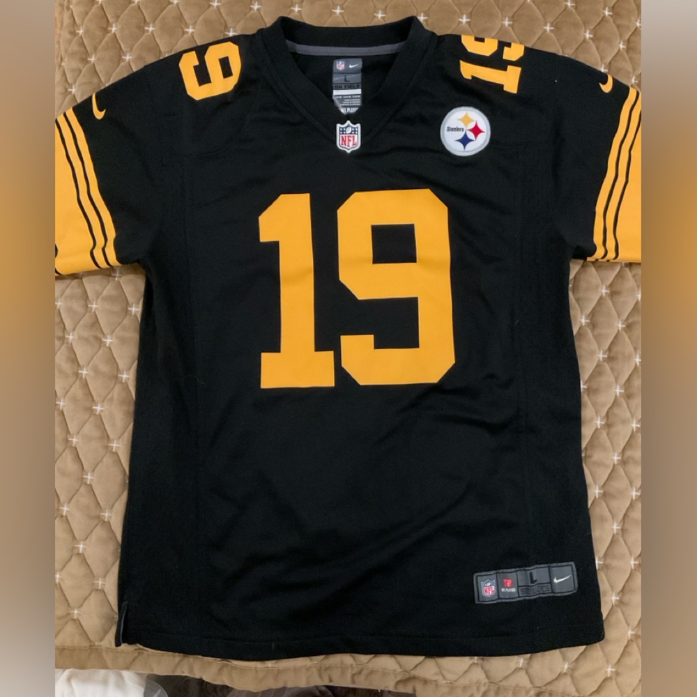 NFL Black and Gold Kids Juju Smith-Shuster Jersey
